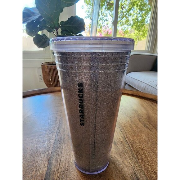 2016 Starbucks Silver Glitter Iced Coffee Tumbler | 20 oz - Picture 4 of 5
